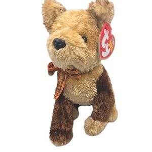 2003 Ty Beanie Baby "Fidget" Retired Brown Terrier Dog BB9